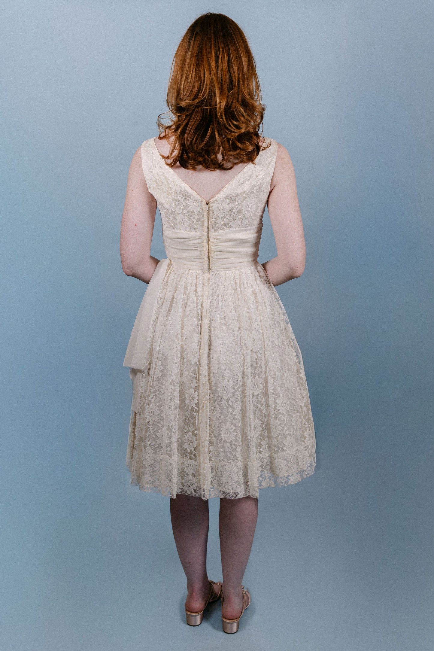 Reagan: 1950s white mini dress