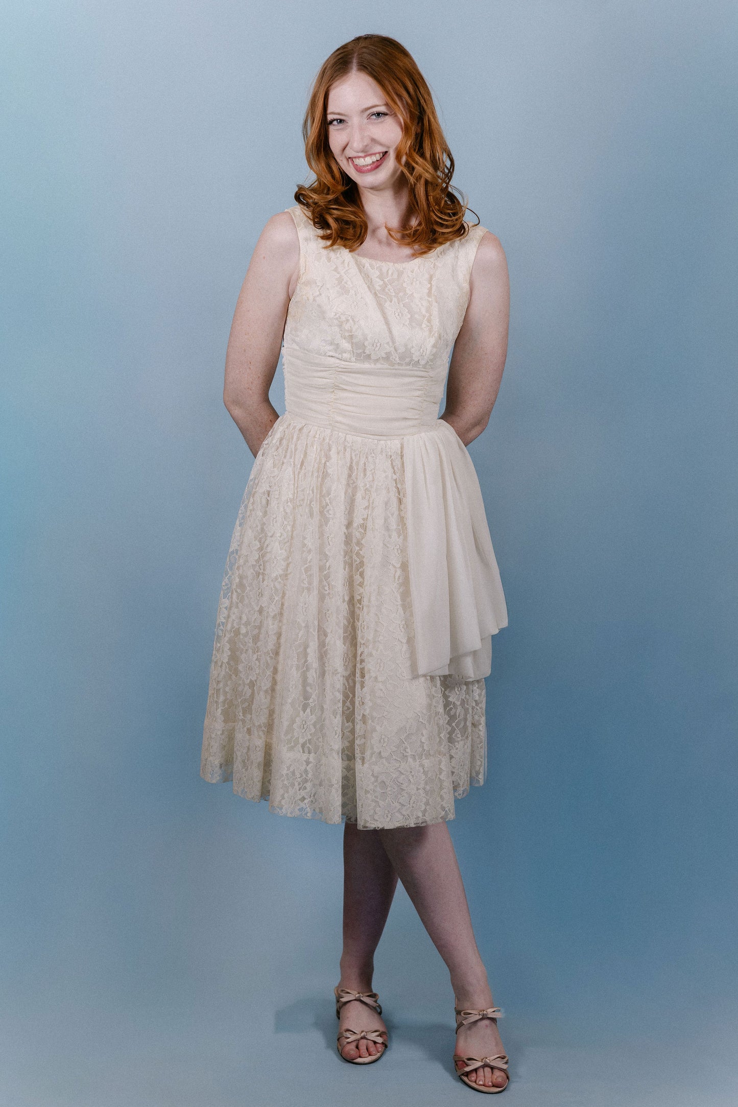 Reagan: 1950s white mini dress