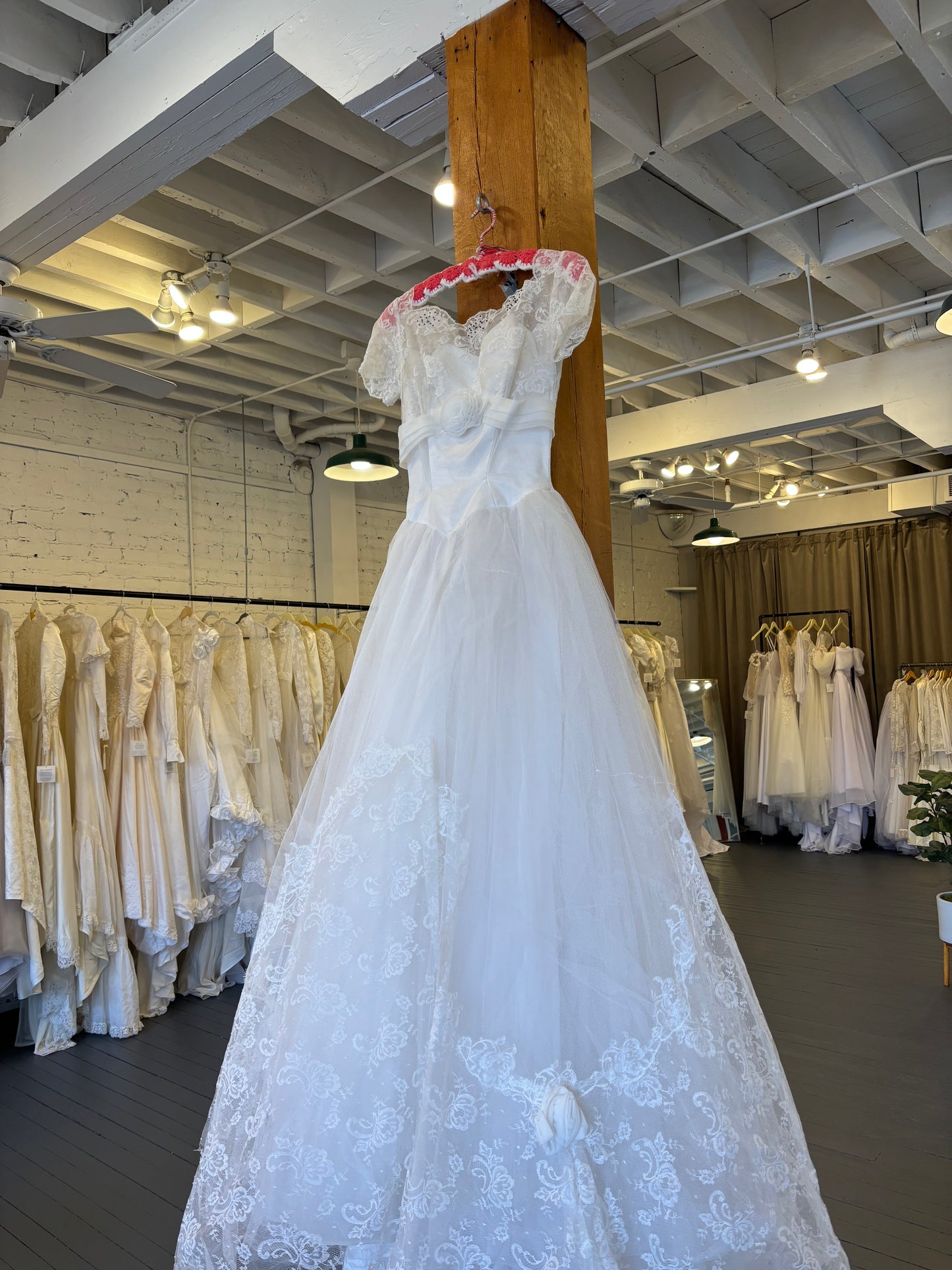 Gloria: 1960s Ballgown with Rosettes and Lace