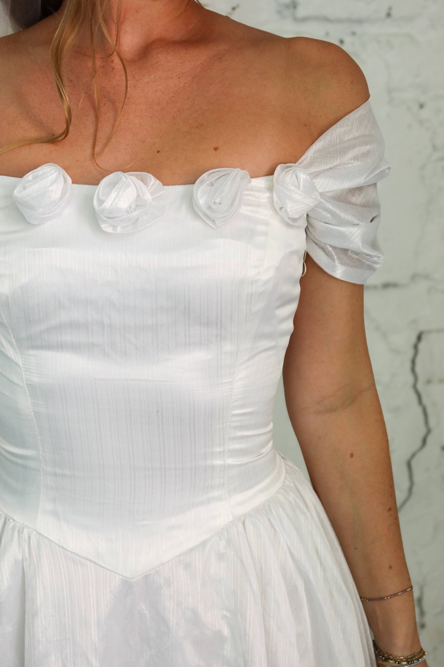 Sherry: 1980s Tiered Dress with Rosettes