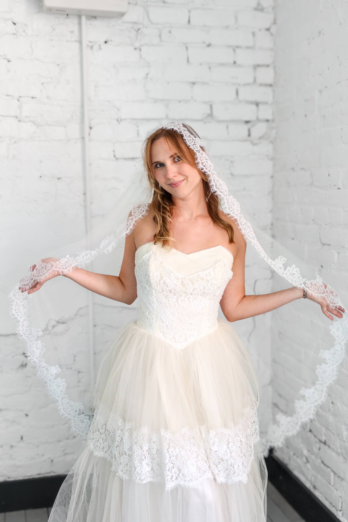 Jesse: 1960s Tea Length Tulle Layered Dress
